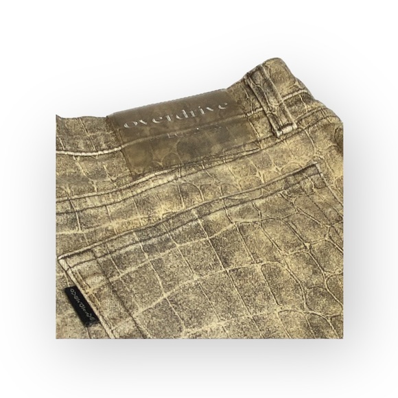 Vintage 90โs: Overdrive Jeans เผ High Waist Snakeskin Print เผ Bal Harbour Shops เผ - Picture 14 of 16